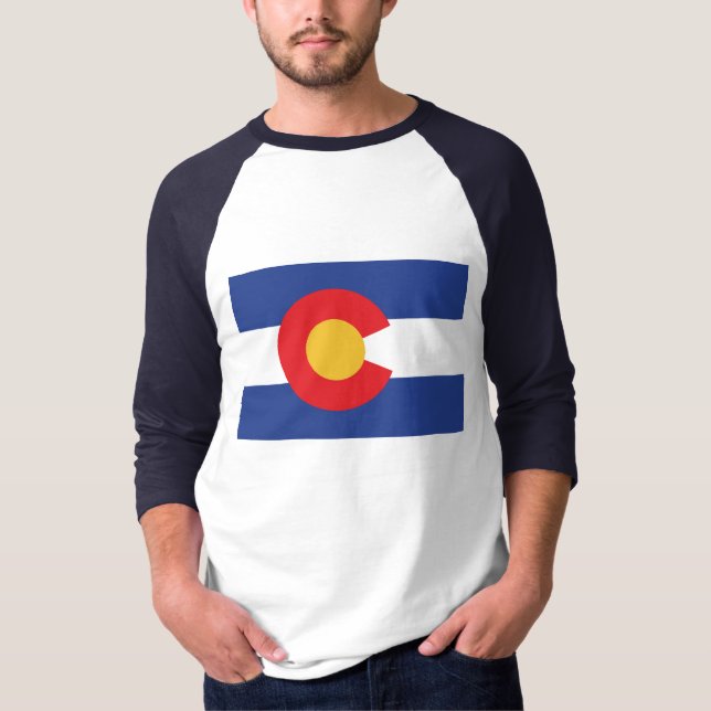 Camiseta Bandera Estatal de Colorado (Anverso)