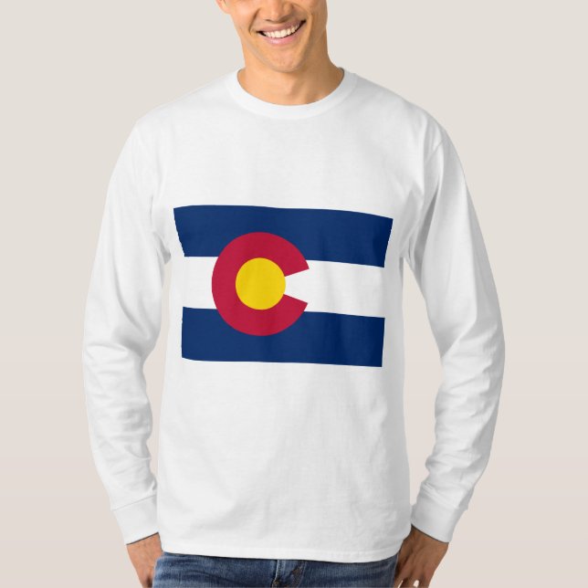 Camiseta Bandera Estatal de Colorado (Anverso)