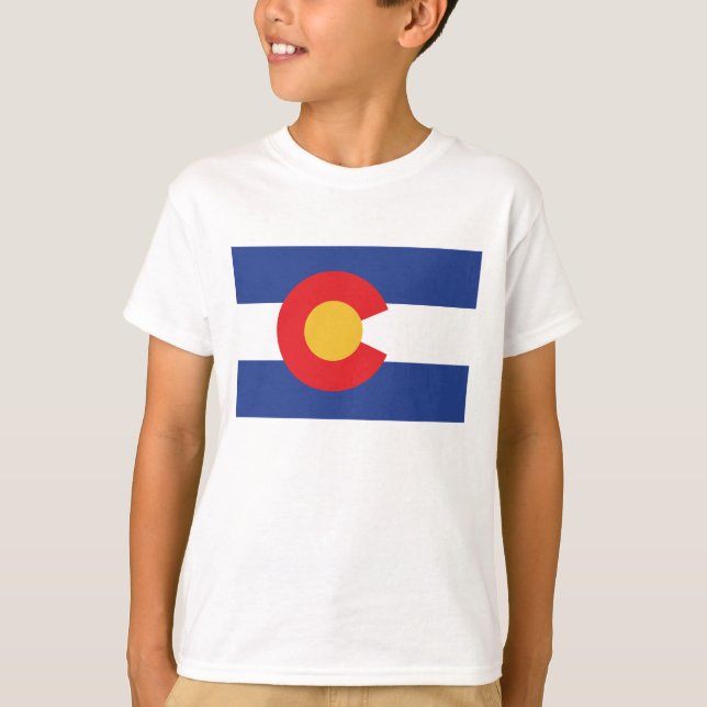 Camiseta Bandera Estatal de Colorado (Anverso)