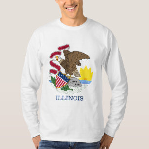 Camiseta Bandera Estatal de Illinois
