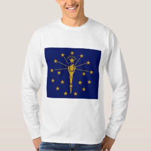 Camiseta Bandera estatal de Indiana
