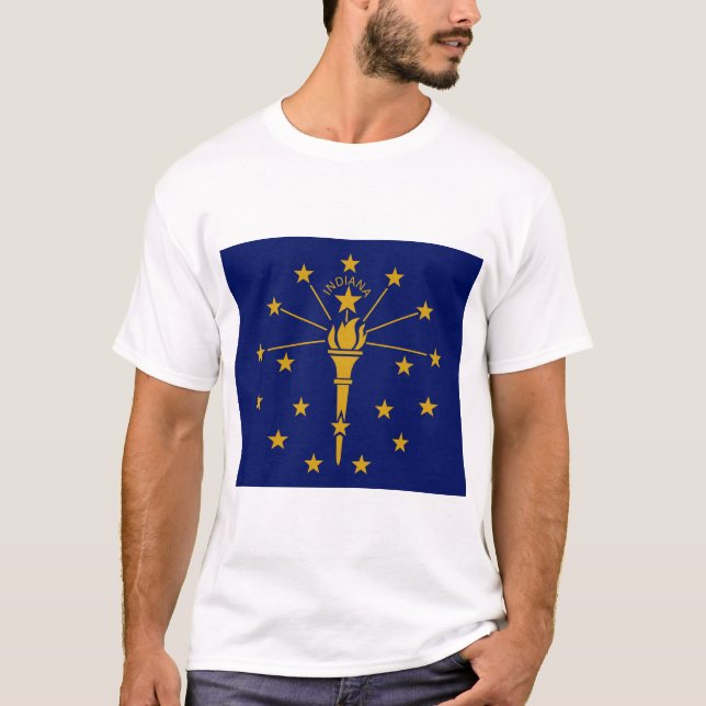 Camiseta Bandera estatal de Indiana (Anverso)