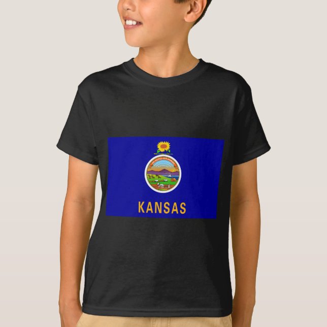 Camiseta Bandera estatal de Kansas (Anverso)