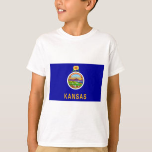 Camiseta Bandera estatal de Kansas