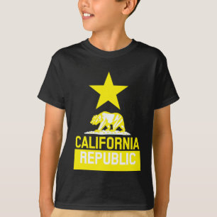 Camiseta Bandera estatal de la REPÚBLICA CALIFORNIA