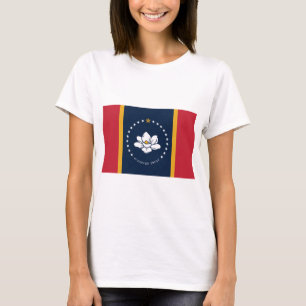 Camiseta Bandera estatal de Misisipi
