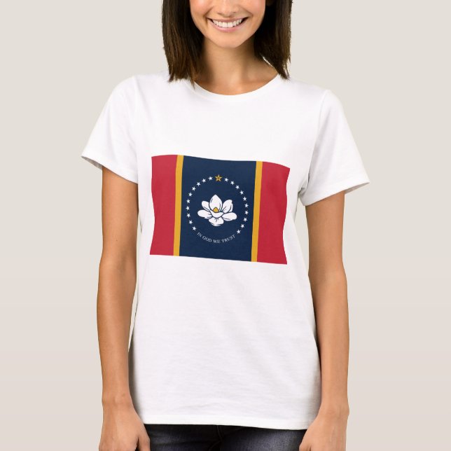 Camiseta Bandera estatal de Misisipi (Anverso)