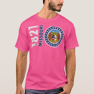 Camiseta Bandera Estatal de Misuri Retro 1821