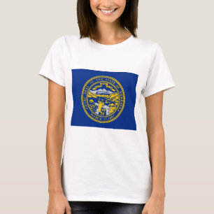 Camiseta Bandera Estatal de Nebraska