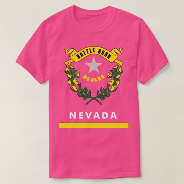 Camiseta Bandera Estatal de Nevada (Diseño del anverso)