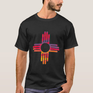 Camiseta Bandera Estatal De Nuevo México Retro Zia Tierra D