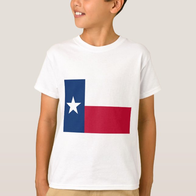 Camiseta Bandera Estatal de Texas (Texas) (Anverso)