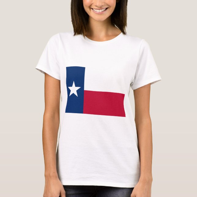 Camiseta Bandera Estatal de Texas (Texas) (Anverso)