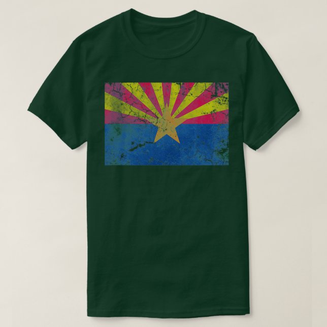 Camiseta Bandera estatal en peligro de extinción de Arizona (Diseño del anverso)