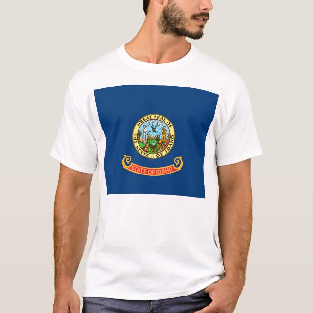 Camiseta Bandera Estatal Idaho (Anverso)