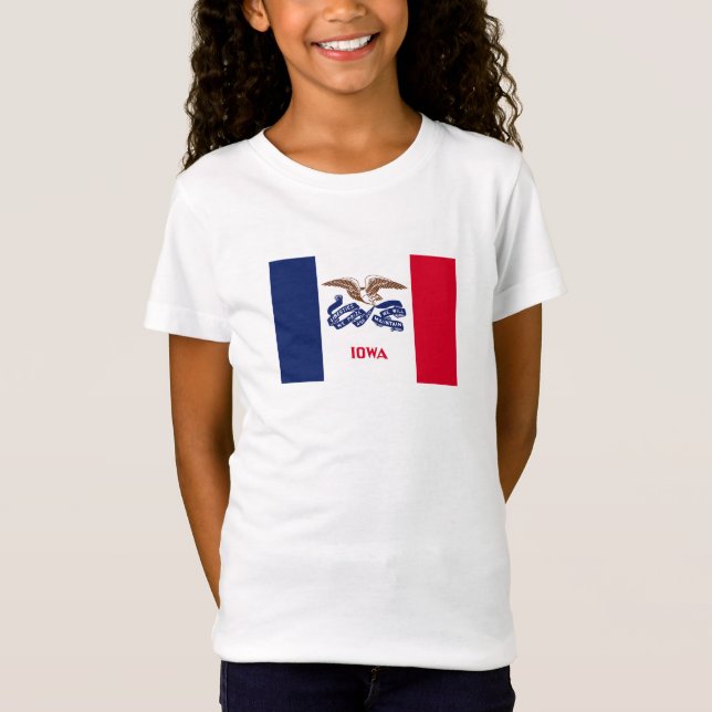 Camiseta Bandera Estatal Iowa (Anverso)