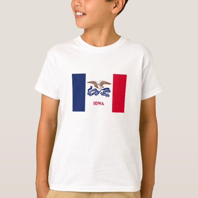 Camiseta Bandera Estatal Iowa (Anverso)