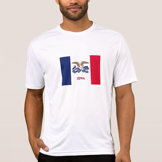 Camiseta Bandera Estatal Iowa (Anverso)