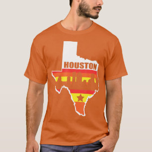Camiseta Bandera Estatal Vintage de Houston Texas