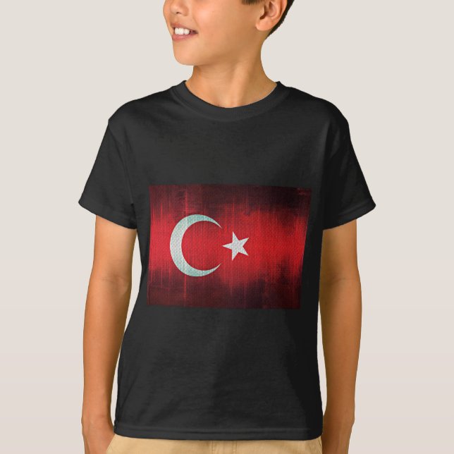 Camiseta Bandera estilizada de Turquía (Anverso)