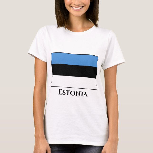 Camiseta Bandera estonia (Anverso)