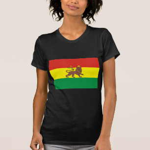 Camiseta Bandera etíope vieja con el león de Judah
