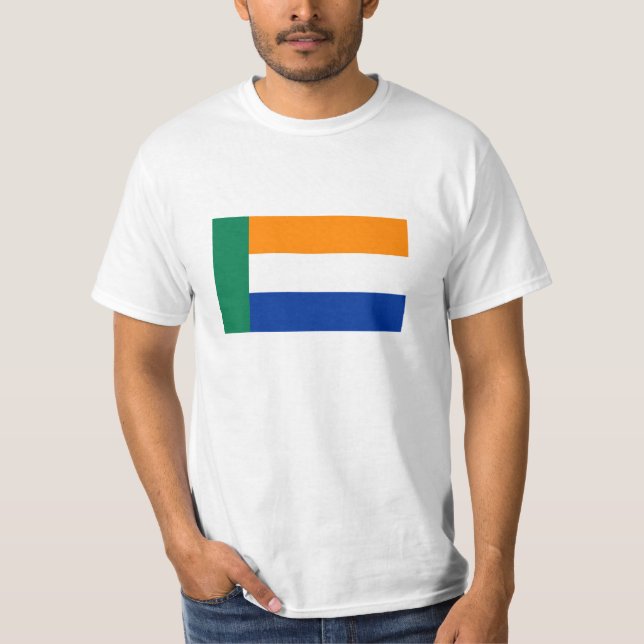 Camiseta Bandera étnica de la gente del Afrikaner (Anverso)