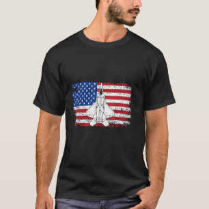 Camiseta Bandera F-22 Raptor Americano USA Avión de Combate