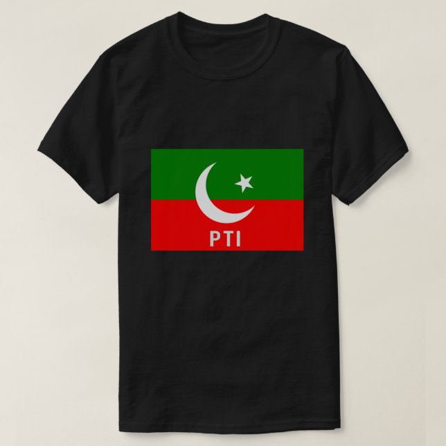 Camiseta Bandera Fiesta del PTI de Pakistán (Diseño del anverso)