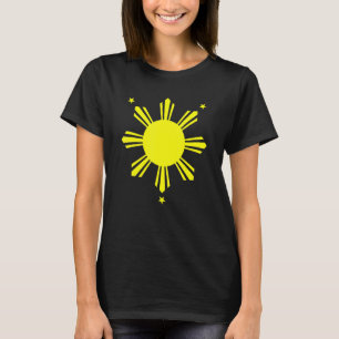 Camiseta Bandera Filipina 3 Estrellas Y Un Solar Hombres Mu