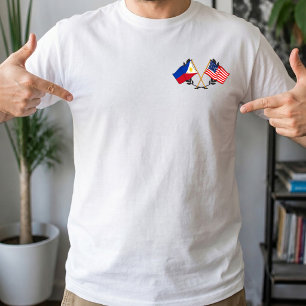 Camiseta Bandera Filipina Americana Patrimonio Filipino Vin