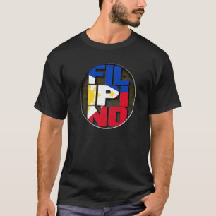 Camiseta Bandera filipina con estilo Bandera Pinoy