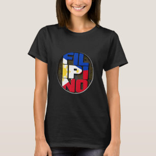 Camiseta Bandera filipina con estilo Bandera Pinoy