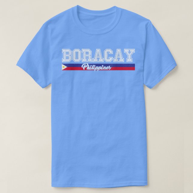 Camiseta Bandera filipina de Filipinas de Boracay (Diseño del anverso)