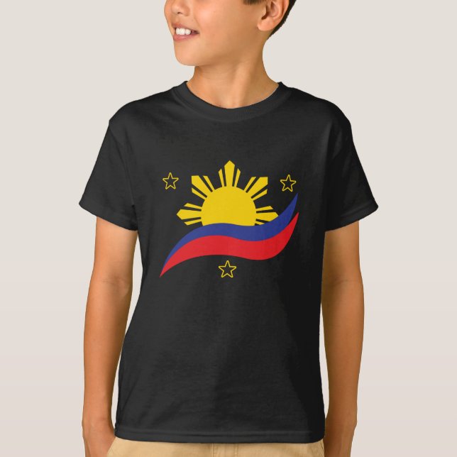 Camiseta Bandera filipina de Pinoy de Filipinas (Anverso)