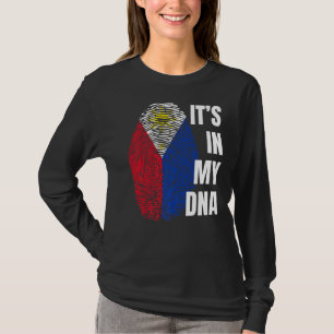 Camiseta Bandera filipina Dna Fingerprint Filipinas