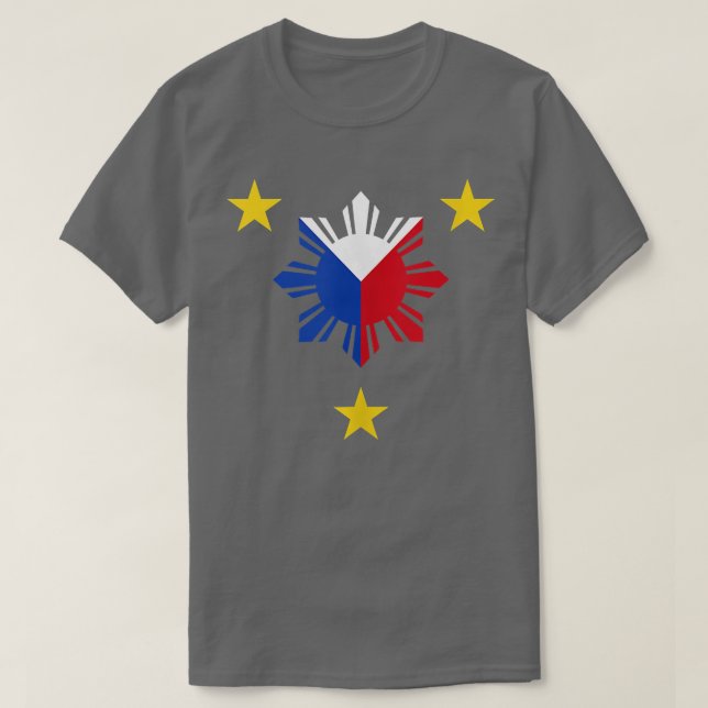 Camiseta Bandera filipina Estrella y sol de Filipinas  (Diseño del anverso)