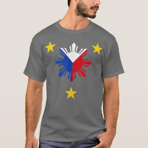 Camiseta Bandera filipina Estrella y sol de Filipinas 