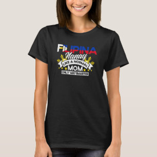 Camiseta Bandera filipina filipina Nanay Mom Pinay Fi
