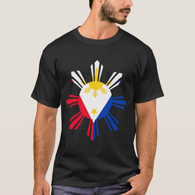 Camiseta Bandera Filipina Para Un Culto De Pinoy Patrimonio (Anverso)