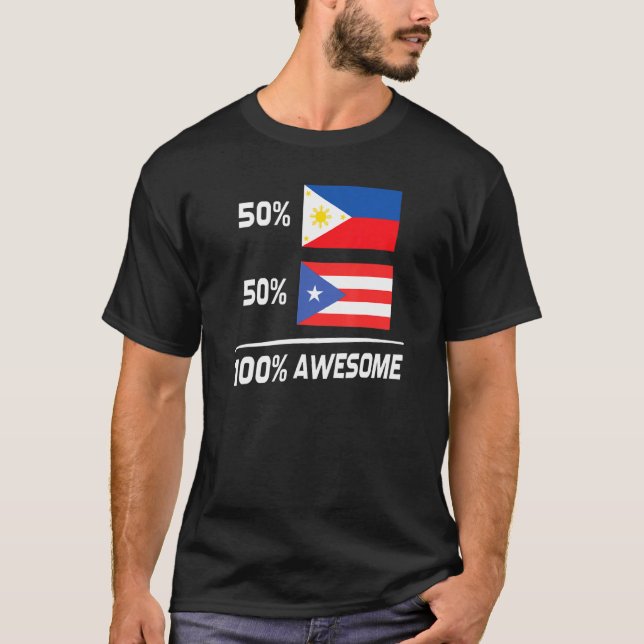 Camiseta Bandera filipina puertorriqueña Filipinas Puerto R (Anverso)