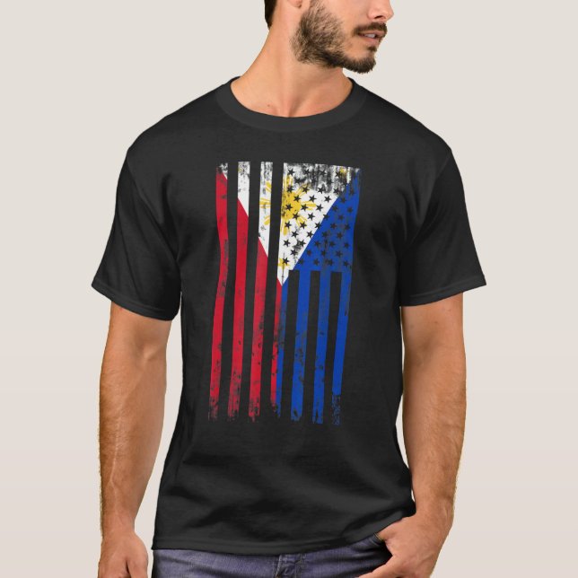 Camiseta Bandera Filipina Retro (Anverso)