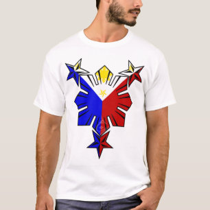 Camiseta Bandera filipina Sun y estrellas