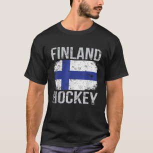 Camiseta Bandera finlandesa de hockey en barco