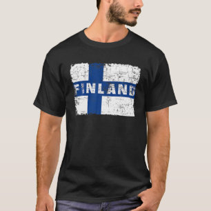 Camiseta Bandera finlandesa Finlish Pride Souvenir Nación 
