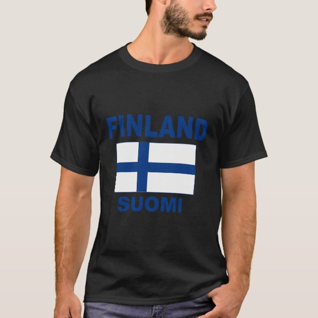 Camiseta Bandera finlandesa Suomi Bandera Chaqueta de regal (Anverso)
