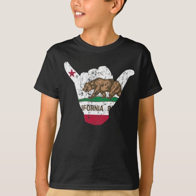 Camiseta Bandera floja de California de la caída (Anverso)
