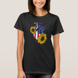 Camiseta Bandera florista norteamericana 4 de julio Anatomí