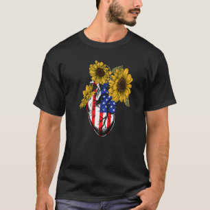 Camiseta Bandera florista norteamericana 4 de julio Anatomí
