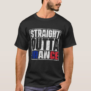 Camiseta Bandera franca directa fuera de Francia